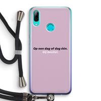 CaseCompany gij beslist: Huawei P Smart (2019) Transparant Hoesje met koord