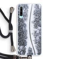 CaseCompany Snøfall: Huawei P Smart Pro Transparant Hoesje met koord