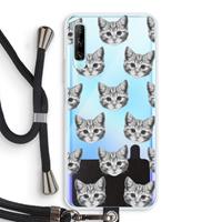 CaseCompany Kitten: Huawei P Smart Pro Transparant Hoesje met koord