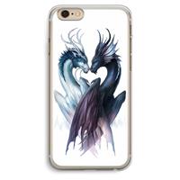 CaseCompany Yin Yang Dragons: iPhone 6 Plus / 6S Plus Transparant Hoesje