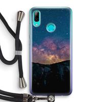 CaseCompany Travel to space: Huawei P Smart (2019) Transparant Hoesje met koord