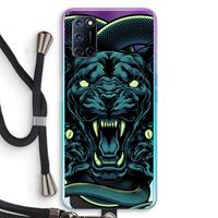 CaseCompany Cougar and Vipers: Oppo A92 Transparant Hoesje met koord
