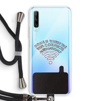 CaseCompany Home Is Where The Wifi Is: Huawei P Smart Pro Transparant Hoesje met koord