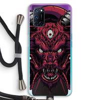 CaseCompany Hell Hound and Serpents: Oppo A92 Transparant Hoesje met koord