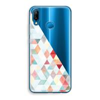CaseCompany Gekleurde driehoekjes pastel: Huawei P20 Lite Transparant Hoesje