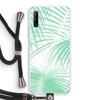 CaseCompany Palmbladeren: Huawei P Smart Pro Transparant Hoesje met koord