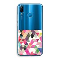 CaseCompany Gekleurde driehoekjes: Huawei P20 Lite Transparant Hoesje