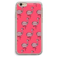 CaseCompany Flamingo: iPhone 6 Plus / 6S Plus Transparant Hoesje