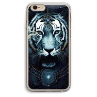 CaseCompany Darkness Tiger: iPhone 6 Plus / 6S Plus Transparant Hoesje