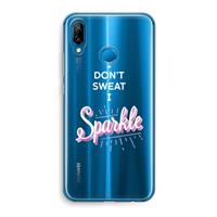 CaseCompany Sparkle quote: Huawei P20 Lite Transparant Hoesje