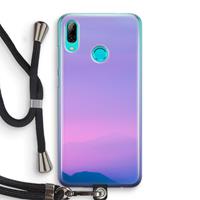 CaseCompany Sunset pastel: Huawei P Smart (2019) Transparant Hoesje met koord