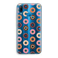 CaseCompany Donuts: Huawei P20 Lite Transparant Hoesje