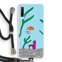 CaseCompany Aquarium: Huawei P Smart Pro Transparant Hoesje met koord