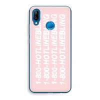 CaseCompany Hotline bling pink: Huawei P20 Lite Transparant Hoesje