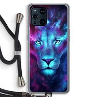 CaseCompany Firstborn: Oppo Find X3 Transparant Hoesje met koord