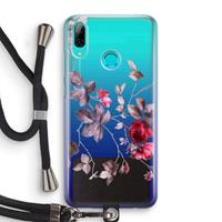 CaseCompany Mooie bloemen: Huawei P Smart (2019) Transparant Hoesje met koord