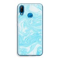 CaseCompany Waterverf blauw: Huawei P20 Lite Transparant Hoesje