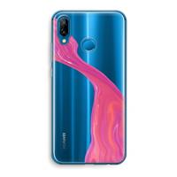CaseCompany Paarse stroom: Huawei P20 Lite Transparant Hoesje