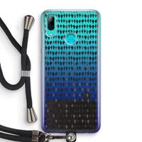 CaseCompany Crazy shapes: Huawei P Smart (2019) Transparant Hoesje met koord