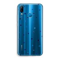 CaseCompany Blauwe stippen: Huawei P20 Lite Transparant Hoesje