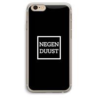 CaseCompany Negenduust black: iPhone 6 Plus / 6S Plus Transparant Hoesje