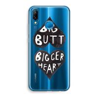 CaseCompany Big butt bigger heart: Huawei P20 Lite Transparant Hoesje