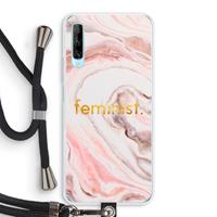 CaseCompany Feminist: Huawei P Smart Pro Transparant Hoesje met koord