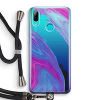 CaseCompany Zweverige regenboog: Huawei P Smart (2019) Transparant Hoesje met koord