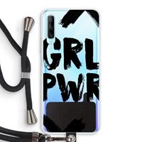 CaseCompany Girl Power #2: Huawei P Smart Pro Transparant Hoesje met koord