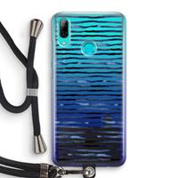 CaseCompany Verrassende lijnen: Huawei P Smart (2019) Transparant Hoesje met koord
