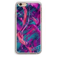 CaseCompany Pink Clouds: iPhone 6 Plus / 6S Plus Transparant Hoesje