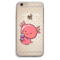 CaseCompany Love You A Lotl: iPhone 6 Plus / 6S Plus Transparant Hoesje