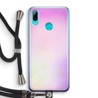CaseCompany Flow mist pastel: Huawei P Smart (2019) Transparant Hoesje met koord