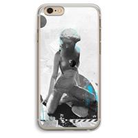 CaseCompany I will not feel a thing: iPhone 6 Plus / 6S Plus Transparant Hoesje