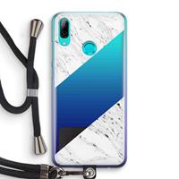 CaseCompany Biggest stripe: Huawei P Smart (2019) Transparant Hoesje met koord