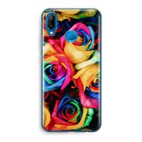 CaseCompany Neon bloemen: Huawei P20 Lite Transparant Hoesje