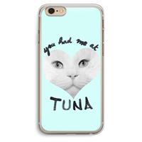 CaseCompany You had me at tuna: iPhone 6 Plus / 6S Plus Transparant Hoesje