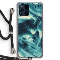 CaseCompany Dreaming About Whales: Oppo Find X3 Transparant Hoesje met koord