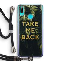 CaseCompany Take me back: Huawei P Smart (2019) Transparant Hoesje met koord