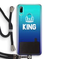 CaseCompany King zwart: Huawei P Smart (2019) Transparant Hoesje met koord