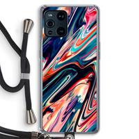 CaseCompany Quantum Being: Oppo Find X3 Transparant Hoesje met koord