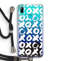 CaseCompany XOXO: Huawei P Smart (2019) Transparant Hoesje met koord