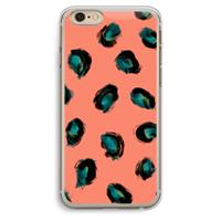 CaseCompany Pink Cheetah: iPhone 6 Plus / 6S Plus Transparant Hoesje