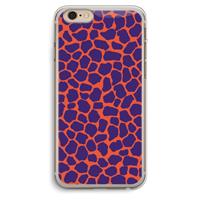 CaseCompany Purple Giraffe: iPhone 6 Plus / 6S Plus Transparant Hoesje