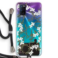 CaseCompany Blossoming spring: Oppo A92 Transparant Hoesje met koord