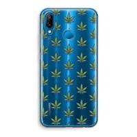 CaseCompany Weed: Huawei P20 Lite Transparant Hoesje