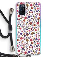 CaseCompany Planets Space: Oppo A92 Transparant Hoesje met koord