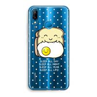 CaseCompany Sleep All Day: Huawei P20 Lite Transparant Hoesje