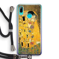 CaseCompany Der Kuss: Huawei P Smart (2019) Transparant Hoesje met koord