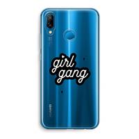 CaseCompany Girl Gang: Huawei P20 Lite Transparant Hoesje